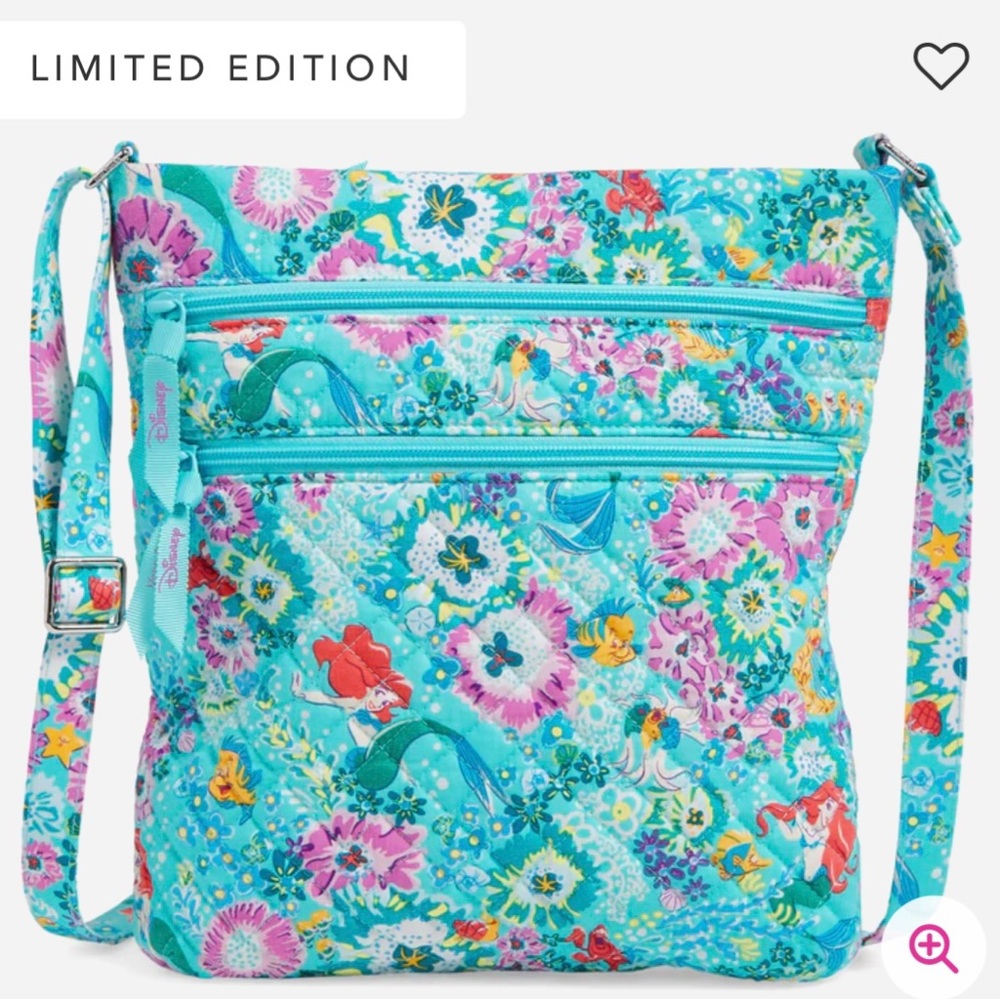 Vera Bradley Little Mermaid Ariel Crossbody Bag
